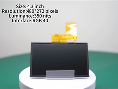 4Bảng hiển thị TFT.3 inch với 480 * 272 pixel Mô-đun hiển thị LCD với độ sáng 300 nits