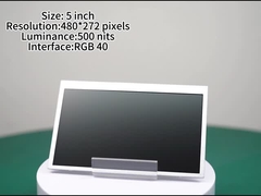Màn hình LCD có thể đọc ánh sáng mặt trời 5 inch với 480 * 272 pixel Độ sáng 500nits Màn hình độ sáng cao RGB Int